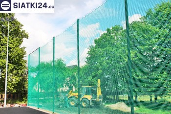 Siatki Pruszków - Zabezpieczenie za bramkami i trybun boiska piłkarskiego dla terenów Pruszkowa